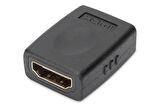 HDMI Adaptör, HDMI A (19 pin) Dişi - HDMI A (19 pin) Dişi, Siyah Renk