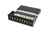 Digitus 8 Port CAT 6 Patch Panel, Class E, masaüstü tip, zırhlı, siyah renk
