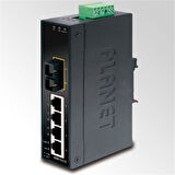 Endüstriyel Tip Yönetilemeyen Ethernet Switch (Industrial Unmanaged Ethernet Switch)
4-Port 10/100Base-TX
1-Port 100Base-FX Single-mode SC 15 km
IP30, -40~75 Derece C