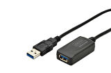 Digitus USB 3.0 Repeater / Uzatma Kablosu, USB A erkek / A dişi, 5 metre
Digitus USB 3.0 Active Extension Cable