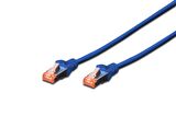 Digitus Cat.6 Patch Kablo, S-FTP, Halogenfree, AWG 27/7, 10 metre, Mavi Renk