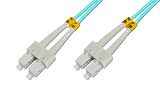 Beek SC - SC Fiber Optik Patch Kablo, Multimode OM 3 50/125 Duplex, 3.0mm, LSZH, 1 metre 
