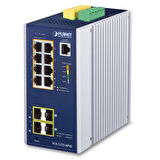 Endüstriyel Tip Yönetilebilir Gigabit PoE Switch (Industrial Managed Gigabit PoE Switch)
Basic L3
8 x 10/100/1000T 802.3at PoE+ Injector (Port-1 ile Port-8 arası) (Port başına 36 watt) (PoE Güç Bütçesi maks. 240 watt)
2 x 100