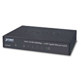 Yönetilemeyen Switch (Unmanaged Switch)
5-Port 10/100/1000BASE-T
1-Port 1000BASE-X SFP yuva
DC 5V, 1A harici güç adaptörü dahil