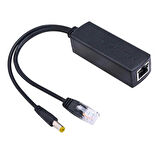POWERMASTER PD48V IP KAMERA POE KABLOSU AKTİF POE ENJEKTÖR SPLITTER (IN:DC48V-57V OUT IEEE802.3AF-AT MAX:12V2A)