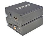 Beek HDMI  HDMI + Ses Sinyal Çeviricisi,  1 x HDMI giriş, 1 x HDMI çıkış + Toslink ses çıkışı (SPDIF yuva) + Coax ses çıkışı (Cinch yuva) + Analog ses çıkışı (3.5mm yuva)
Beek HDMI Audio Extractor