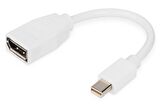 Digitus DisplayPort Adaptörü, mini DP Erkek  DP Dişi, 0.15 metre , DP 1.2 uyumlu
Digitus DisplayPort Adapter, mini DP - DP M/F, 0.15m, DP 1.2 conform