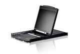 Çift Sürgülü Kasaya Sahip, 19&quot; LCD Ekran, Touchpad’i ve Türkçe Klavye&#039;si Bulunan 8 Port PS/2-USB KVMP™  (Periferi/ Çevre Cihazlarla (USB) Bağlantı Kurabilir) Switch (8 Port Dual Rail LCD KVM Switch) 