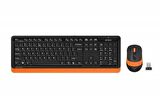 A4 TECH FG1010 TURUNCU Q MM 2.4G KABLOSUZ KLAVYE MOUSE SET