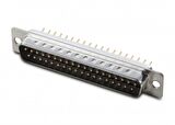 D-SUB, 37 Pin, Erkek, Düz PCB için, Gövde Kalaylı