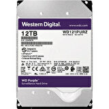 12 TB WD 3.5 PURPLE SATA3 72000RPM 256MB 7/24 GUVENLIK WD121PURP (3 YIL RESMI DIST GARANTI)
