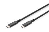 Digitus USB 4.0 Bağlantı Kablosu, USB Tip C  USB Tip C, maksimum çözünürlük 8K@30Hz, PD3.0, 40Gbits/s, 0.8 metre, siyah renk
Digitus USB 4.0 Connection Cable, Type - C to Type - C, maximum resolution 8K@30Hz, PD3.0, 40Gbits/s, 0.8m