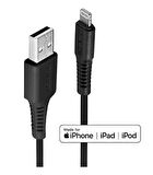 iPod®, iPhone®, iPad® için USB Senkronizasyon ve Şarj Kablosu, Lightning Konektörlü, USB 2.0 Tip A Erkek  Lightning C89 Erkek, 3 metre, Siyah Renk
3m USB Type A to Lightning Cable, Black (USB Type A Male to Lightning Male)