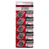 MAXELL CR2025 3 VOLT LİTYUM PARA PİL (5Lİ PAKET)