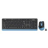 A4 TECH FG1035 MAVİ Q MM 2.4G KABLOSUZ KLAVYE MOUSE SET