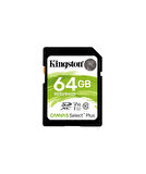 Kingston 64GB SDXC Canvas Select Plus 100R C10 UHS-I U1 V10