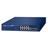 Yönetilebilir Ethernet Switch (Managed Ethernet Switch)
8-Port 10/100/1000T 802.3bt PoE++ Injector Port (Port başına 60 watt) (PoE Güç Bütçesi maks. 180 Watt) (Port 1 ila 8 arası maksimum 95 watt)
2-Port 100/1000X SFP
