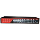 EZCOOL EZ-24PSF 24xFE+2xGE YÖNETİLEMEZ POE SWİTCH (320 WATT)