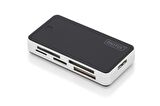 Digitus USB 3.0 Kart Okuyucusu, Compact Flash (CF), Secure Digital (SD / SDHC), MMC, MMC4.0, RS-MMC, MMC PLUS, MMC Mobile, MMC Micro, miniSD, Memory Stick (MS), Memory Stick Pro (MS Pro), Memory Stick Pro Duo (MS Pro Duo), XD, micro SD (T-Flash), M2 