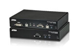 DVI Fiber Optik KVM (Keyboard/Video Monitor/Mouse) Mesafe Uzatma Cihazı, Ses (hoparlör ve mikrofon) bağlantı desteği, 600 metre, USB Konsol
USB DVI Optical KVM Extender (1920 x 1200@600m)