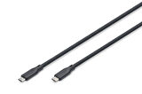 Digitus USB Silikon Bağlantı Kablosu, USB 20Gbps, USB 4.0 Gen2, 20G, 240W, 8K, 2 metre, 
siyah renk
Digitus USB Silicone Cable, USB 20Gbps, USB-C - USB-C 2m, USB 4.0 Gen2, 20G, 240W, 8K, 2m, black