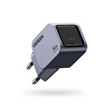UGREEN NEXODE PRO 30W GAN HIZLI ŞARJ CİHAZI TYPE-C QC PD 1XUSB-C UZAY GRİSİ 35006
