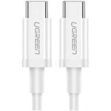 UGREEN USB-C 60W 3A QC PD HIZLI ŞARJ KABLOSU 1 MT BEYAZ 60518