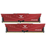 Team T-Force Vulcan Z Red 32GB (2x16GB) 3200MHz CL16 DDR4 Gaming Ram (TLZRD432G3200HC16FDC01)