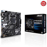 ASUS PRIME B550M-K DDR4 M2 PCIe NVME HDMI DVI PCIe 16X v4.0 AM4 mATX