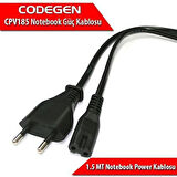 CODEGEN CPV185 2x0.30mm 1.5metre Notebook Power Kablosu