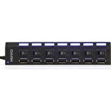 DARK Connect Master DK-AC-USB272 7port USB 2.0 Siyah USB Çoklayıcı Hub Anahtarlı