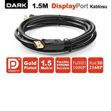 DARK DK-CB-DPL150 1.5metre Display Görüntü Kablosu Siyah