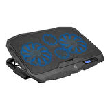 FRISBY FNC-5230ST 13" ~ 17" ABS Plastik Siyah Notebook Soğutucu Ayarlanabilir Stand