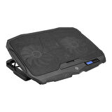 FRISBY FNC-5230ST 13" ~ 17" ABS Plastik Siyah Notebook Soğutucu Ayarlanabilir Stand