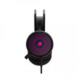 GameBooster GB-H12 7.1 Surround USB RGB Led Aydınlatma Siyah Gaming Mikrofonlu Kulaklık