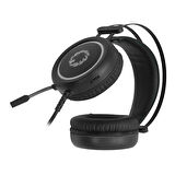 GAMEMAX HG3500 Stereo USB Led Aydınlatma Siyah Gaming Mikrofonlu Kulaklık