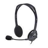 LOGITECH H110 Stereo 3.5mm Jack Gri Mikrofonlu Kulaklık 981-000271