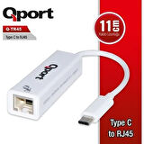 QPORT Q-TR45 Gigabit 1port Type-C Ethernet