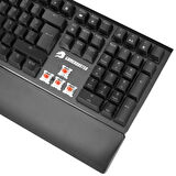 GameBooster G908 Bolt Rainbow Aydınlatmalı Blue Switch Mekanik Bileklikli Oyun Klavyesi