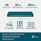 TP-LINK 48port TL-SG3452P GIGABIT 4-FSP 384W 48port PoE Switch
