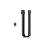 DEEPCOOL EC300-CPU8P-BK Standart Atx Ps2 Güç Kaynağı Uzatma Kablosu Yüksek Kaliteli 18Awg Fiber 300Mm