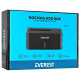Everest HD3-530 2.5''/3.5'' USB3.0 6Gbps/UASP 4TB/6TB/8TB Docking Harddisk Kutusu