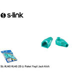 S-link SL-RJ40 RJ45 25 Li Paket Yeşil Jack Kılıfı
