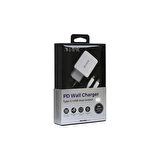 S-link Swapp SW-C1110X 1USB+1 Type-C 18W PD Kablo Hızlı Beyaz Ev Şarj Adaptör