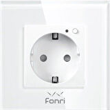 Fonri Wf3-El3-0401-05 Wıfı Akıllı Duvar Prizi Gri