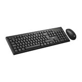 LENOVO LECOO KW200 Kablosuz Q Trk Optic Mouse Siyah Standart Klavye - Mouse Set