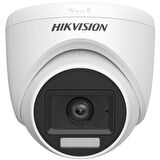HIKVISION 2MP DOME 2.8MM DS-2CE76D0T-LPFS Akıllı Hibrit Işık Sesli Kamera