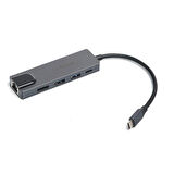 DARK DK-AC-U31X46 Type-C to Ethernet / HDMI / USB 3.0 - USB 2.0 / USB-C PD 65W Macbook Pro/Air & Notebook/Ultrabook için Port Çoklayıcı HUB