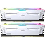 LEXAR 32GB (2X 16GB) DDR5 6400MHZ CL32 RGB DUAL KIT PC RAM ARES LD5EU016G-R6400GDWA BEYAZ