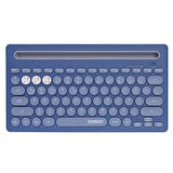 Everest KB-BT84 Mavi/Gri Bluetooth Ultra İnce+Şarjlı Q Mac/Win/Android/Ios Uyumlu Kablosuz klavye